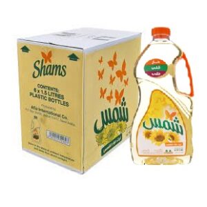 Shams Sunflower Oil – 6 x 1.5 Litre