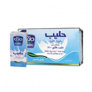 Nadec Full Fat Milk – 12 x 1 Litre